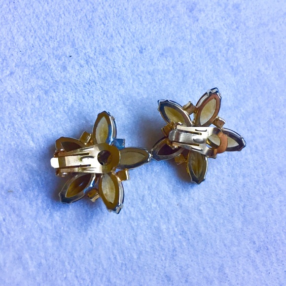 Vintage D & E Juliana unsigned Demi Parure Topaz - Picture 8 of 8